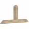 Ekena Millwork Portland Rough Sawn Timber Gable Bracket, Douglas Fir, 72"W x 33"H x 6"D x 6"F, 11/12 Pitch GBW072X33X0606POR00RDF - alternate 2